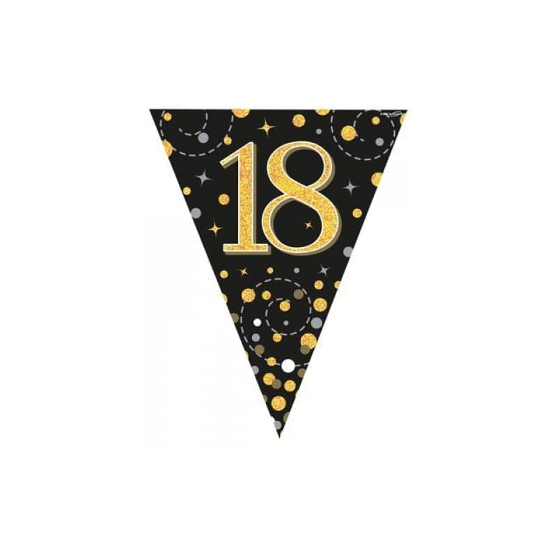 Flag Banner 18 Sparkling Fizz Black 4m