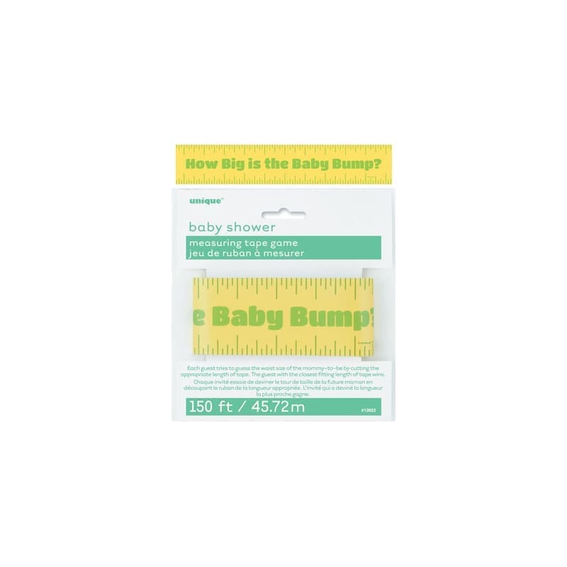 Baby Shower Game Measuring Tape Bump