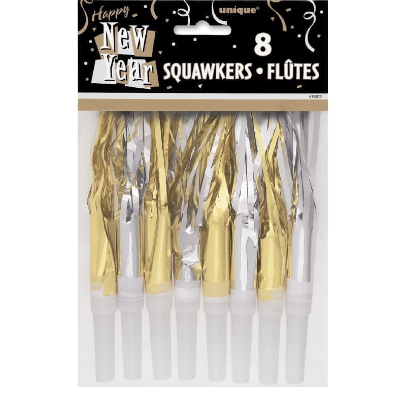 Blowouts Fancy Fringed Gold Silver Pk8