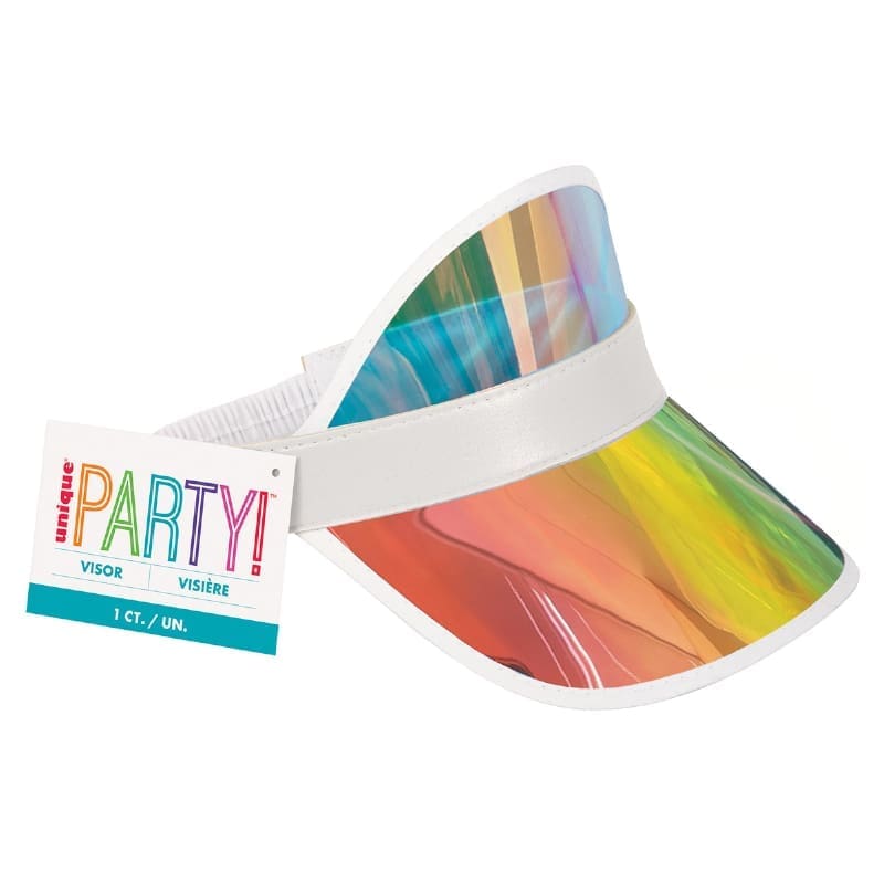 Cap Dealer Visor Rainbow Iridescent