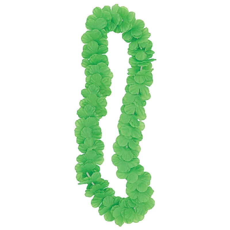 Luau Flower Lei Lime Green