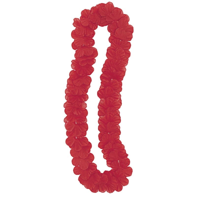 Luau Flower Lei Red