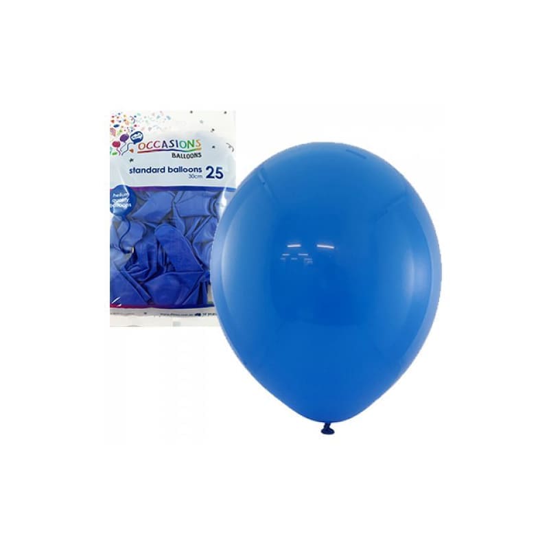 Balloons 30cm Matte Royal Blue Pk25