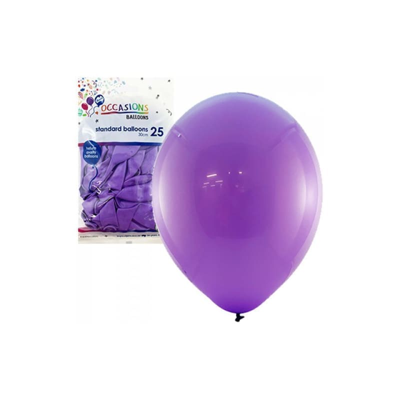 Balloons 30cm Matte Lavender Pk25