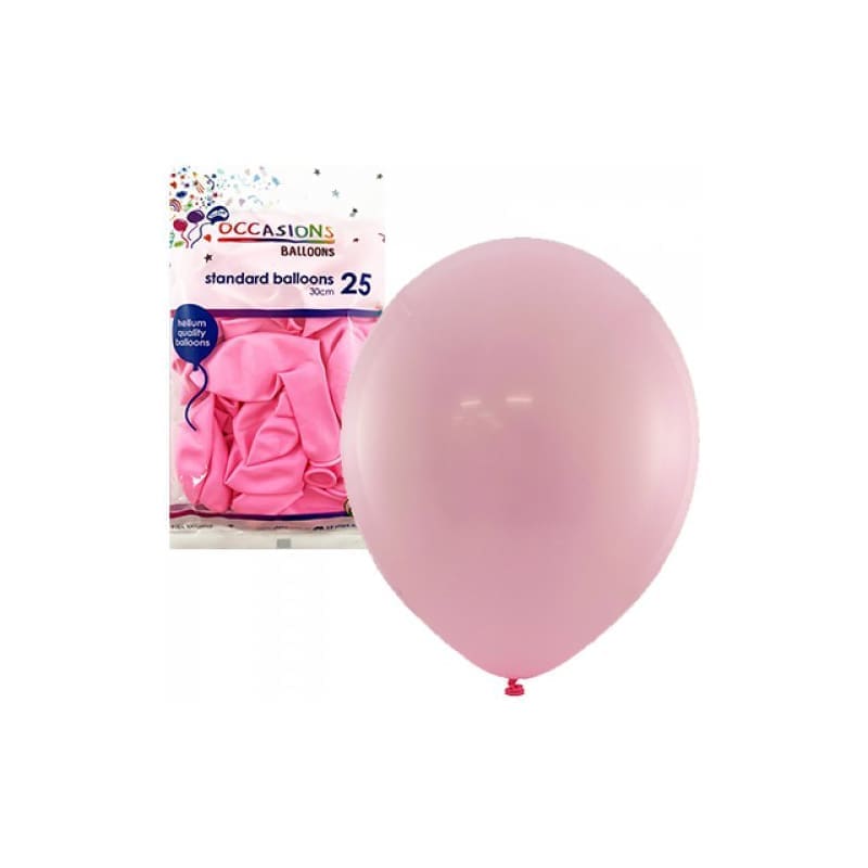 Balloons 30cm Matte Baby Pink Pk25