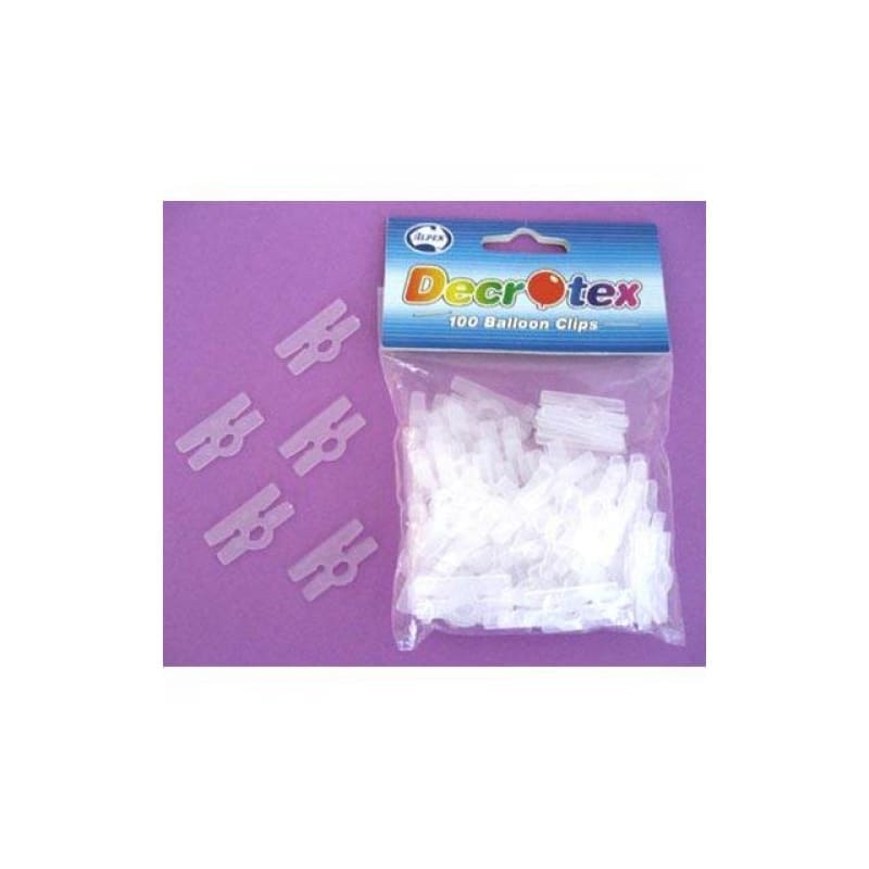 Balloon H Clips Pk100