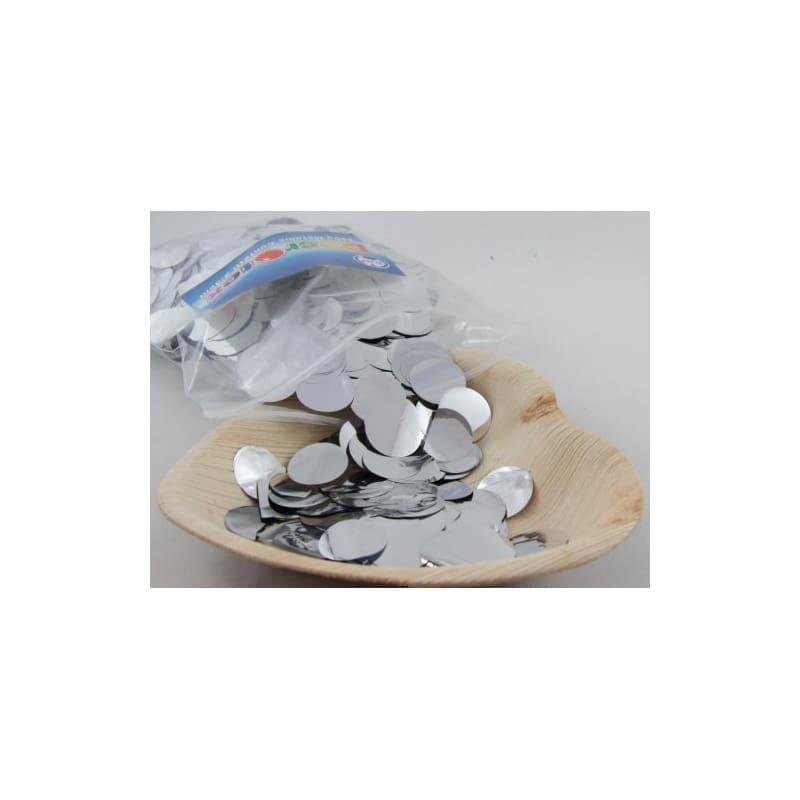 Confetti Foil Round Silver 2.3cm 250g