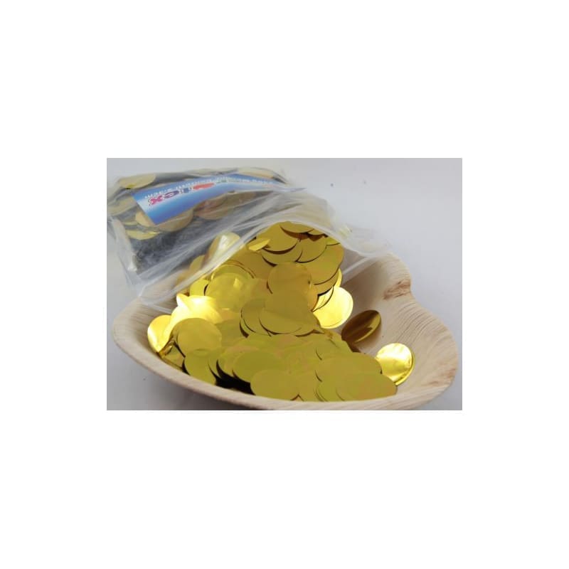 Confetti Foil Round Gold 2.3cm 250g