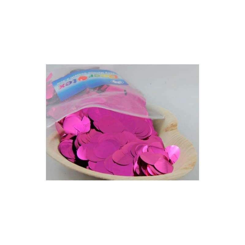 Confetti Foil Round Hot Pink 2.3cm 250g