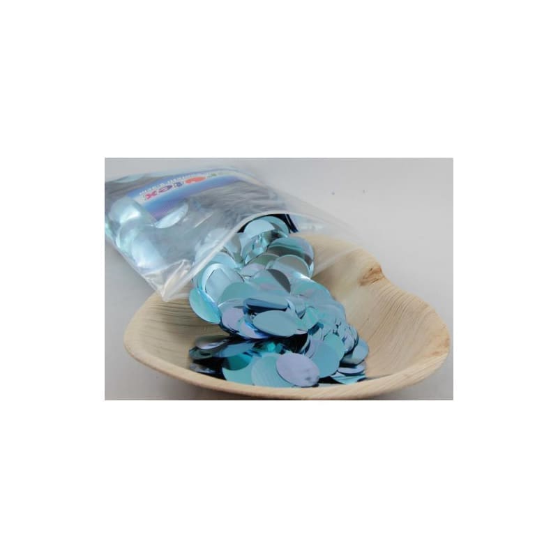 Confetti Foil Round Baby Blue 2.3cm 250g