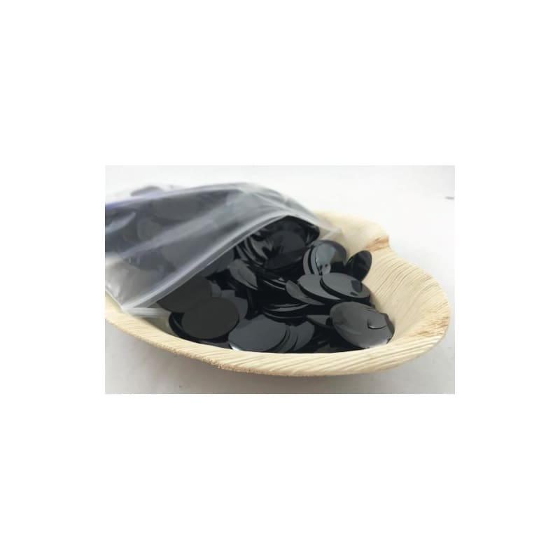 Confetti Foil Round Black 2.3cm 250g