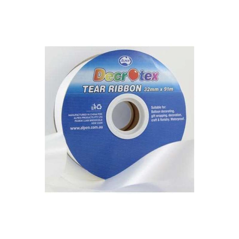 Tear Ribbon White 31mm x 91m