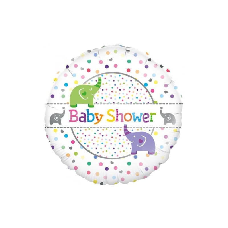 Foil 45cm Baby Shower Elephants