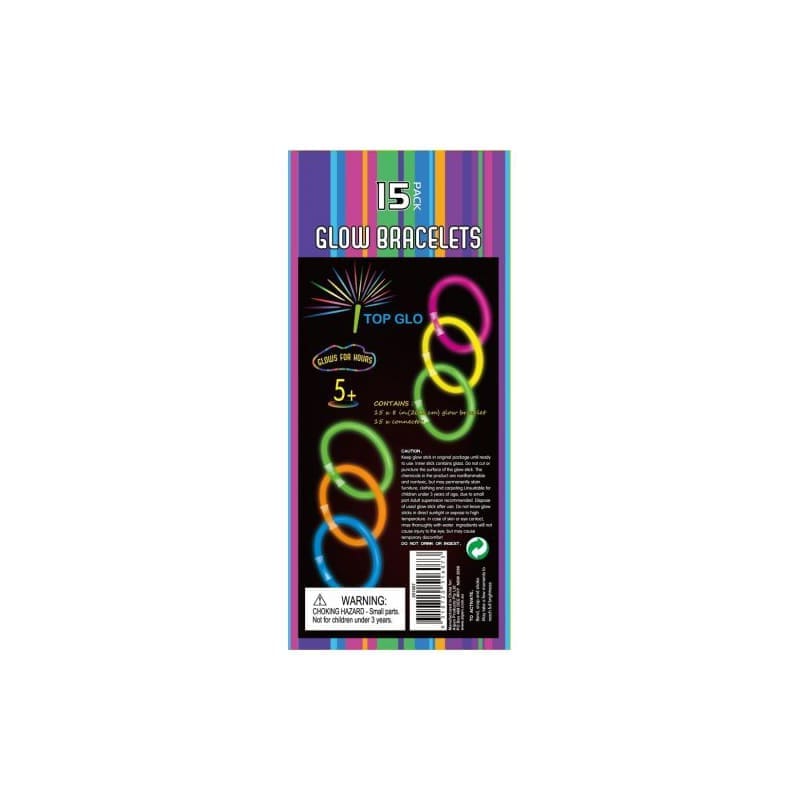 Glow Bracelets 20cm Pk15