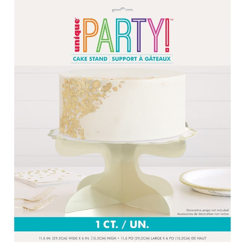 Cake Stand Gold Foil Stamped