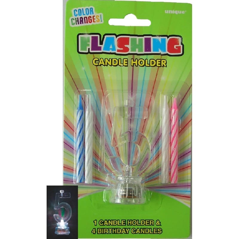 Flashing Birthday Candle 5 NLA