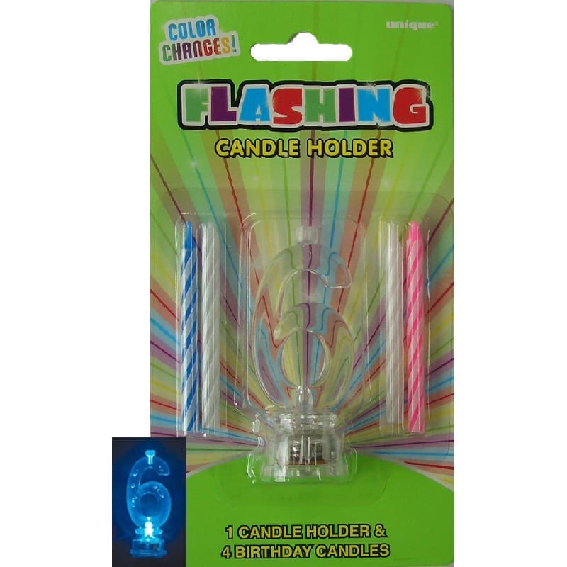 Flashing Birthday Candle 6 NLA