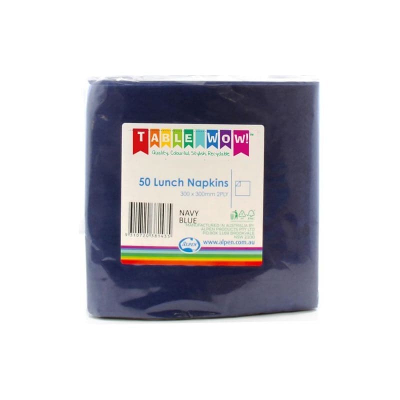 Napkins Lunch 330mm Royal Blue Pk50