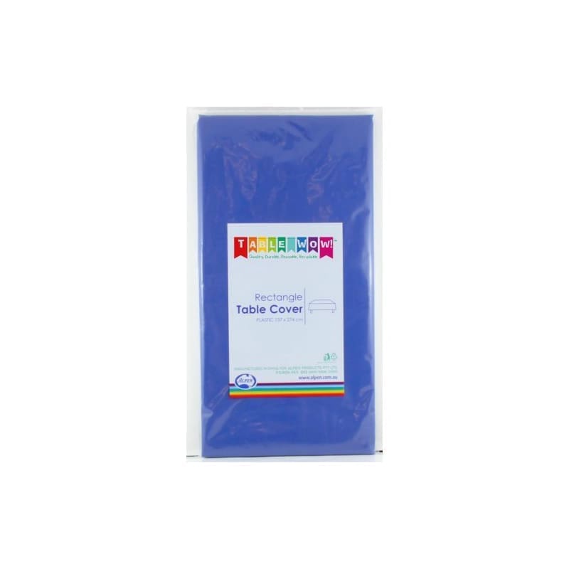 Tablecloth Rect Plastic Royal Blue