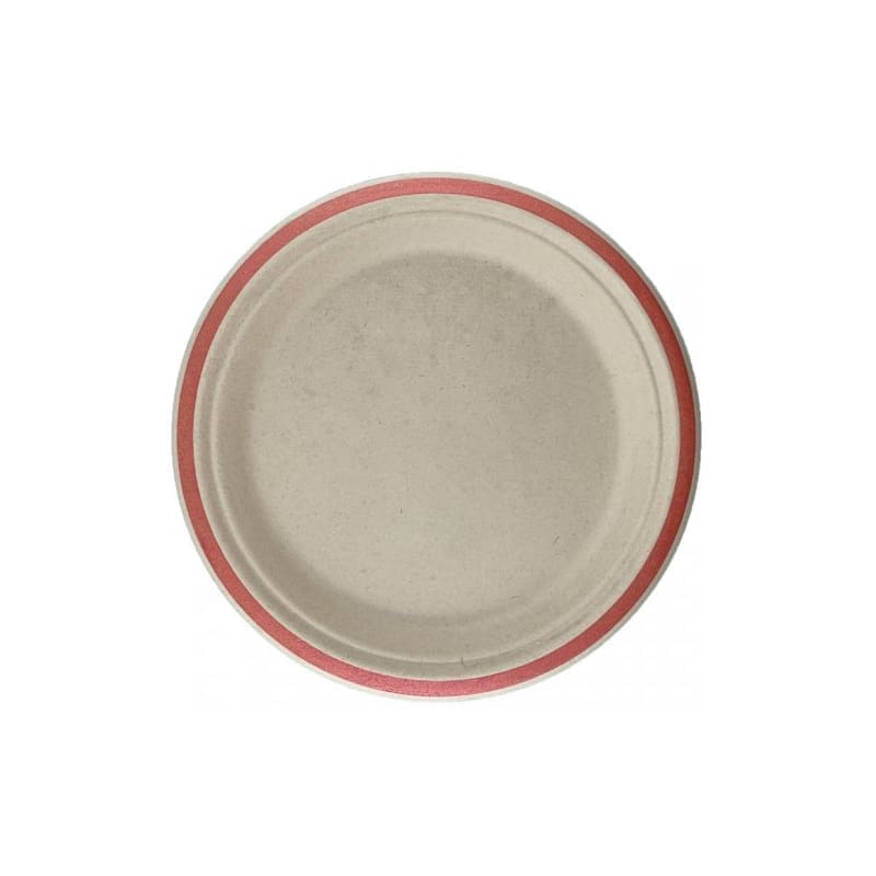 Plates Sugar Cane 180mm Rose Gold Pk10