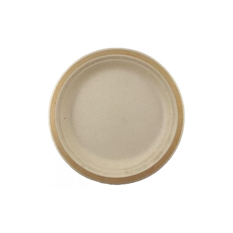 Plates Sugar Cane 230mm Gold Pk10