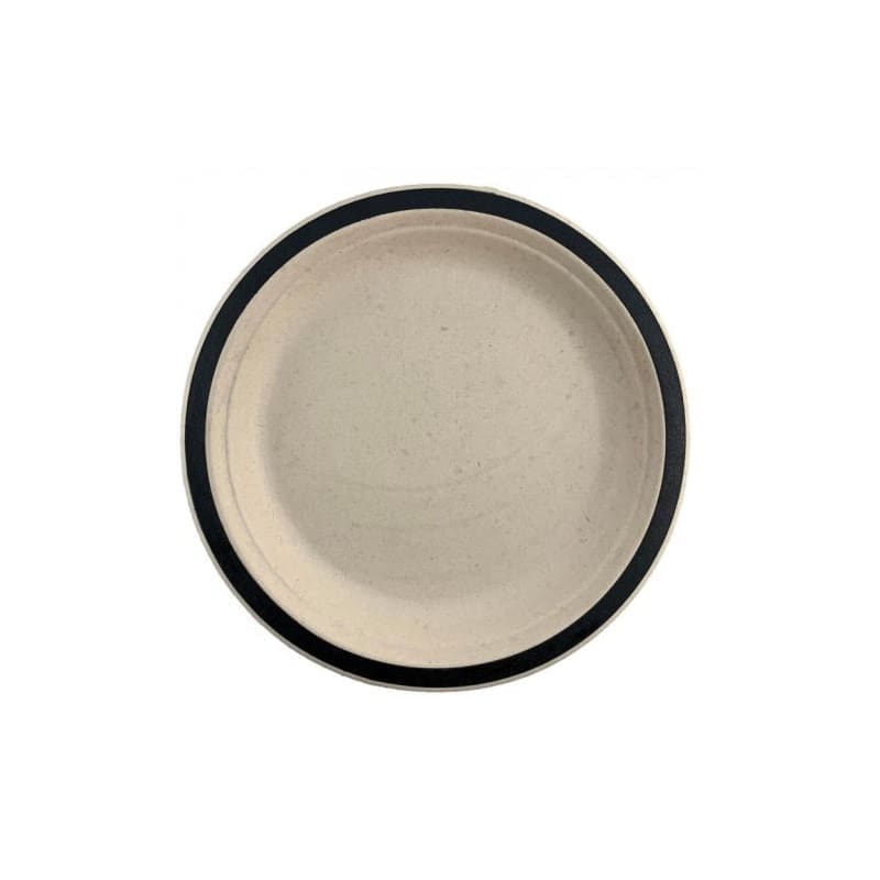 Plates Sugar Cane 230mm Black Pk10