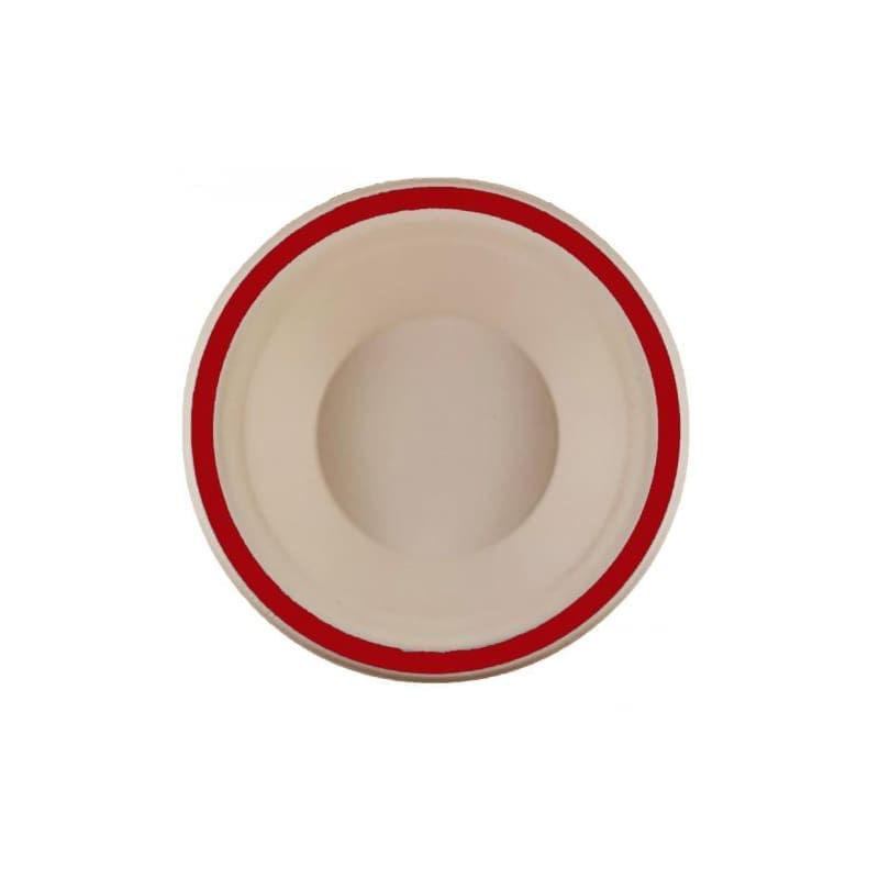 Bowls Sugar Cane 160mm Red Pk10