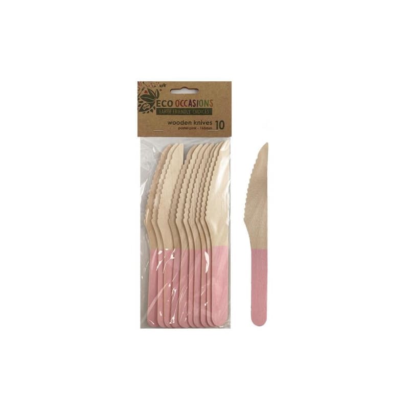 Knives Eco Wooden Light Pink Pk10