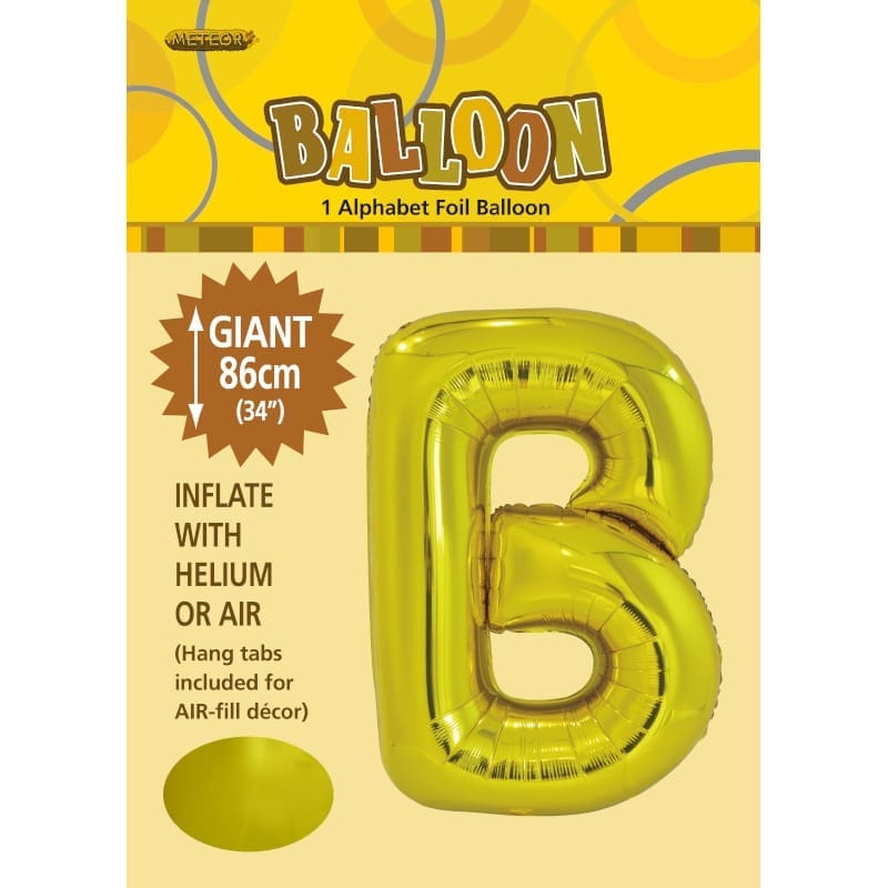 Foil Shape Letter B Gold