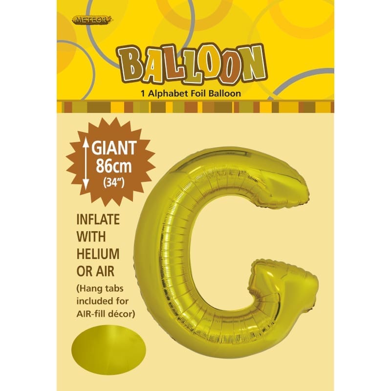 Foil Shape Letter G Gold