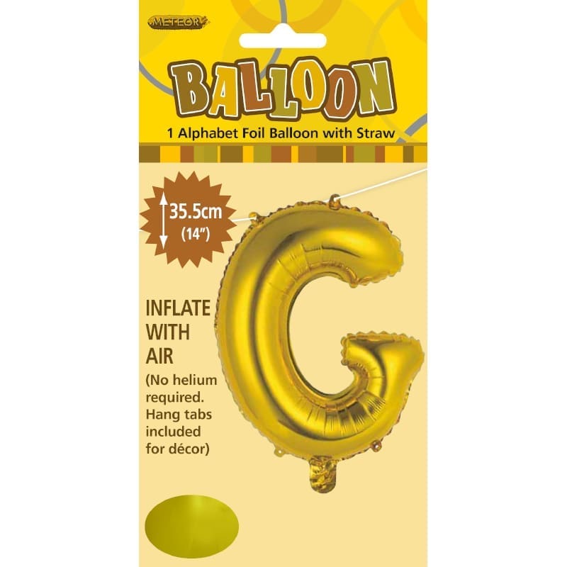 Foil Mini Shape 35cm Letter Gold G