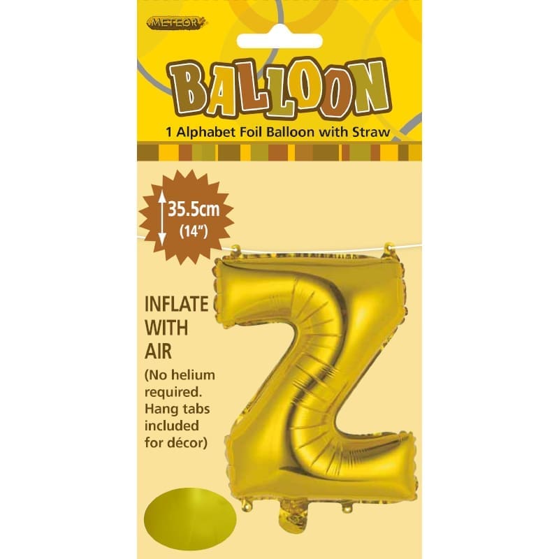 Foil Mini Shape 35cm Letter Gold Z