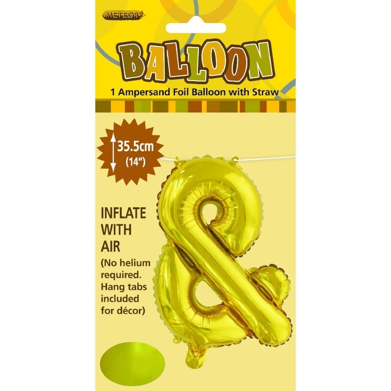 Foil Shape 35cm Letter & Symbol Gold