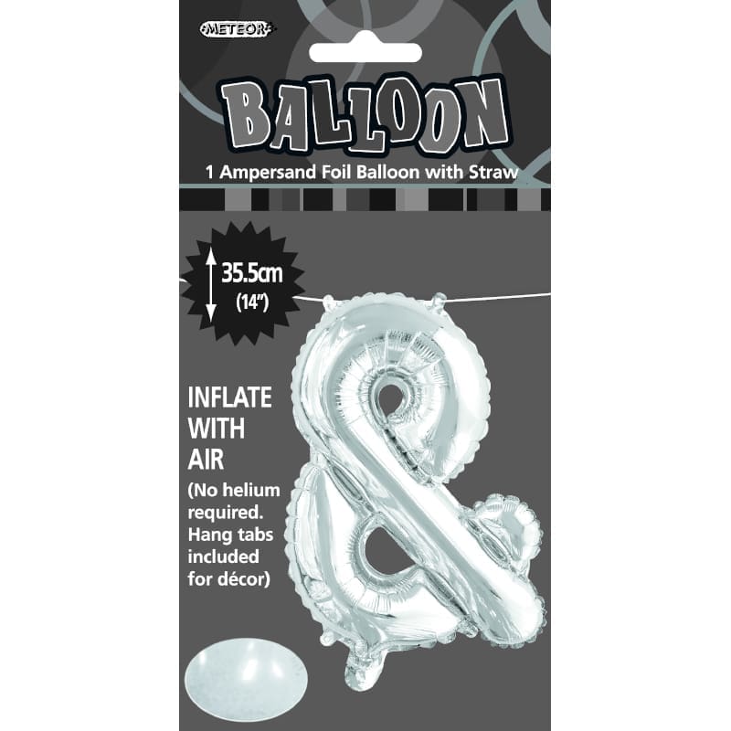 Foil Shape 35cm Letter & Symbol Silver