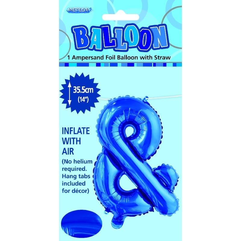 Foil Shape 35cm Letter & Symbol Blue