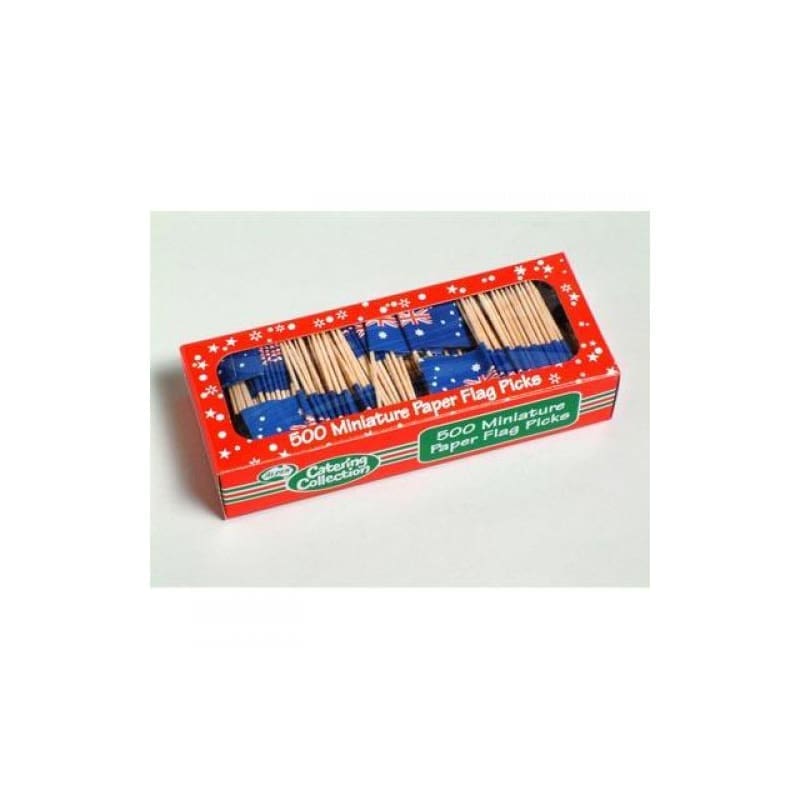 Tooth Picks Aussie Flag Pk500