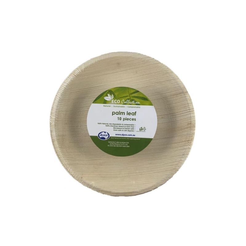 Bowls Eco Palm Leaf 18cm Pk10