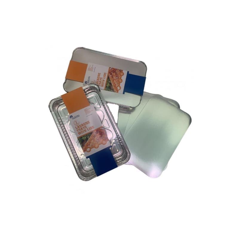 Tray Foil Heavy Duty Lasagne and Lid Pk3
