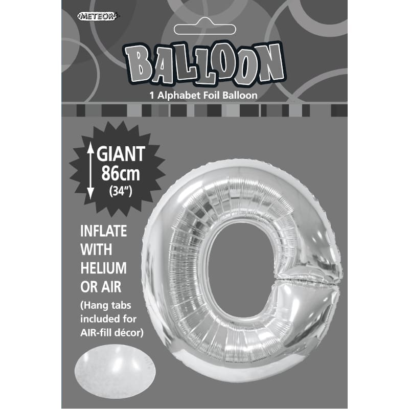 Foil Shape Letter O Silver