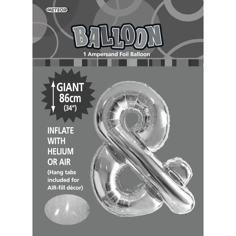 Foil Shape Letter & Symbol Silver