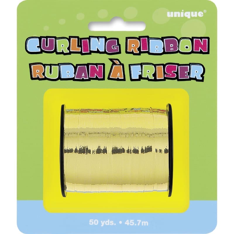 Curling Ribbon Metallic Gold 45 Mtrs