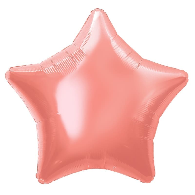 Foil Shape Star Rose Gold 45cm