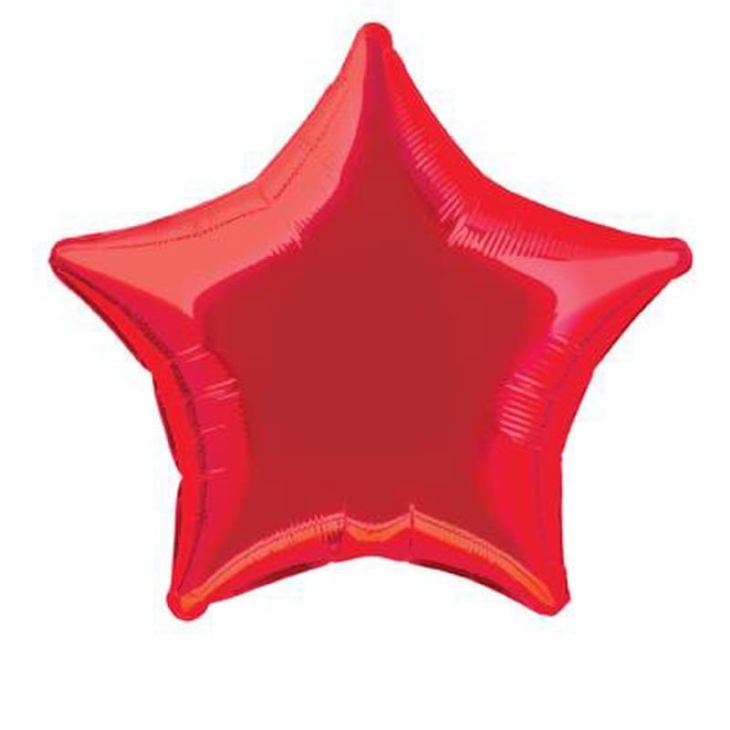 Foil Shape Star Red 45cm