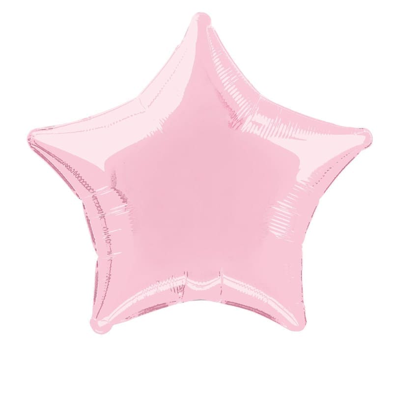 Foil Shape Star Light Pink 45cm