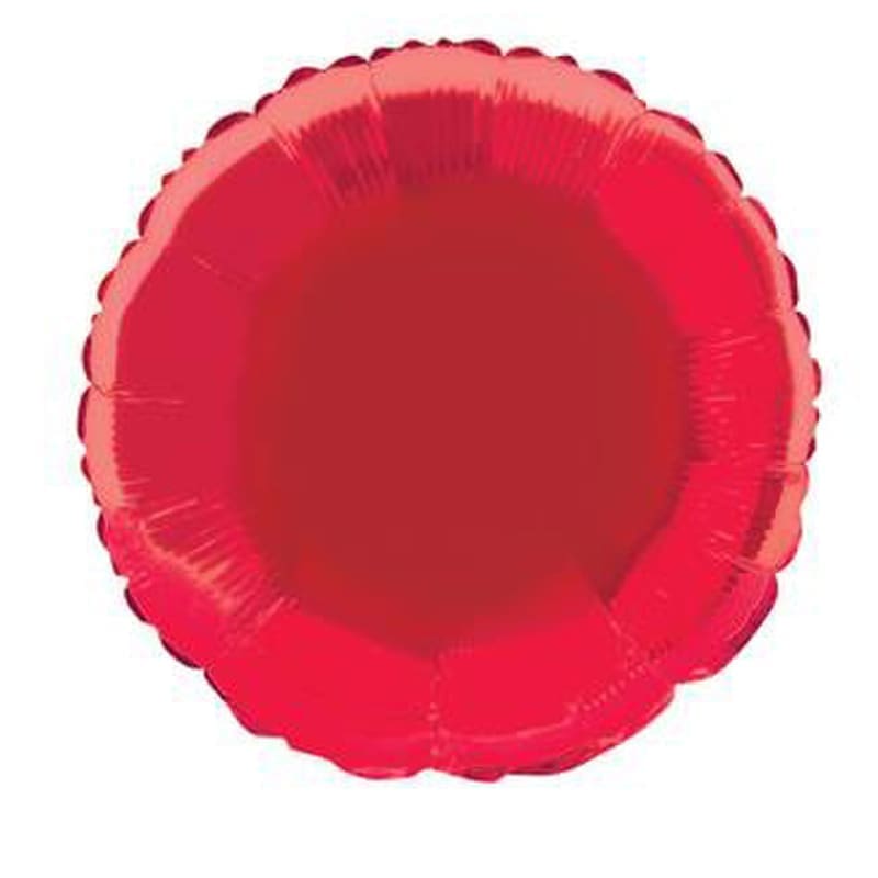 Foil Shape Round Red 45cm