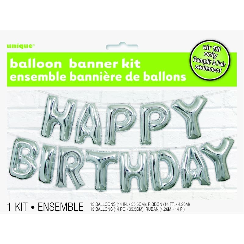 Foil Mini Shape Letter Kits Birthday