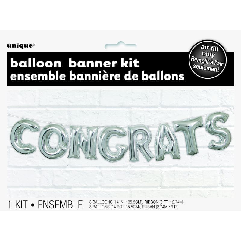 Foil Mini Shape Letter Kits Congrats NLA