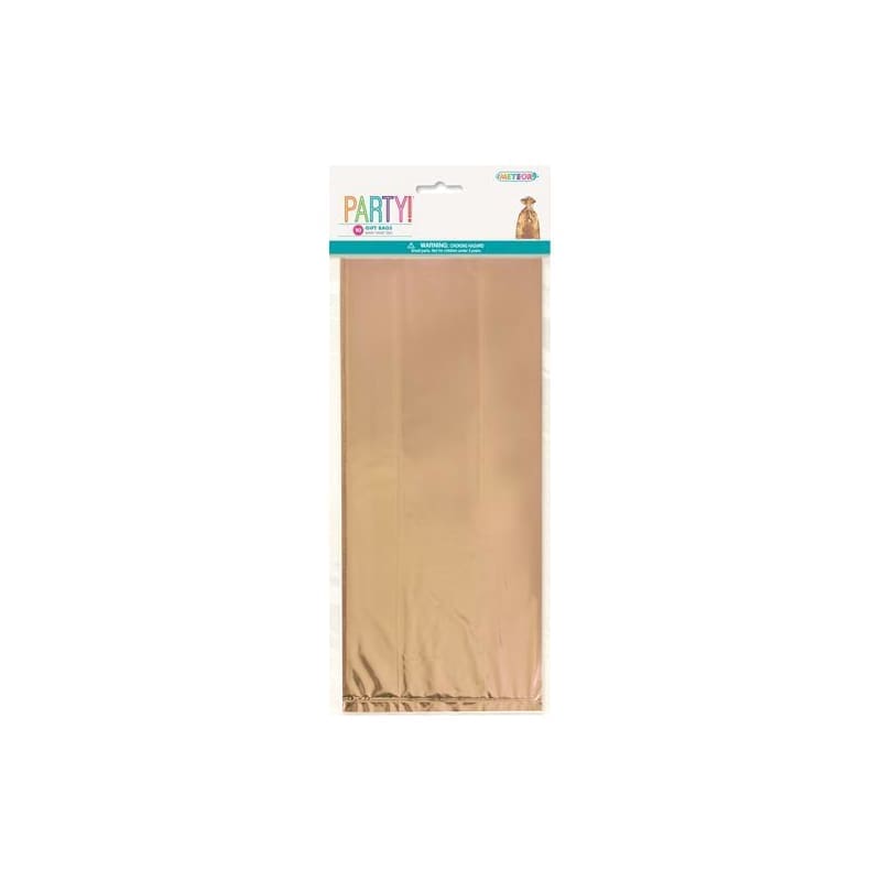 Cello Bags Metallic Rose Gold Pk10