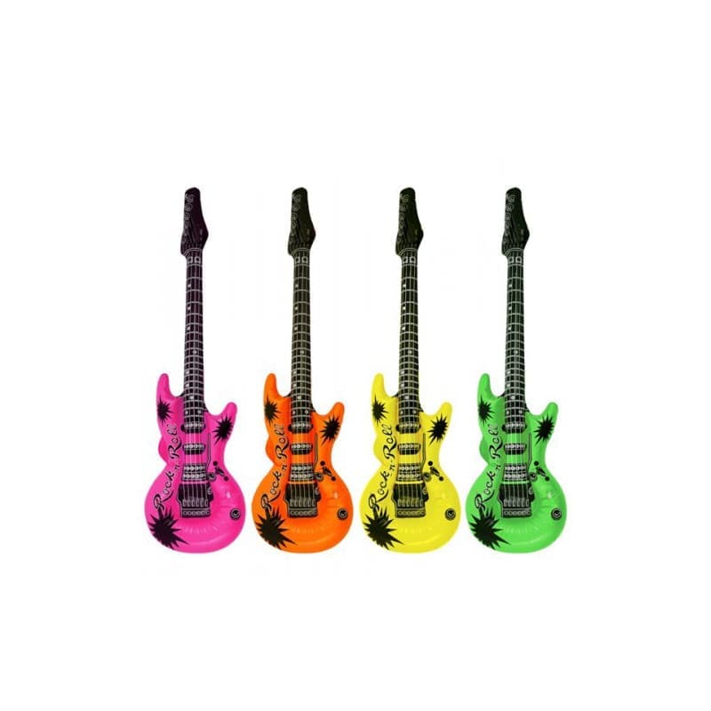 Inflatable Guitar 106cm Asst Colours