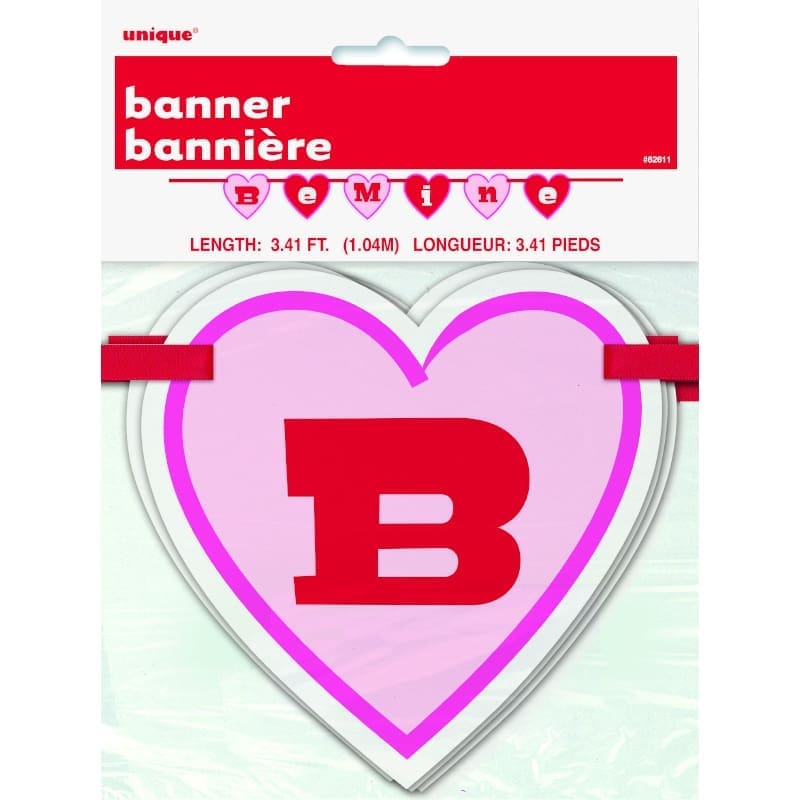 Banner Hearts Be Mine 1m